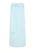 Mint Front Tie Flowy Maxi Skirt