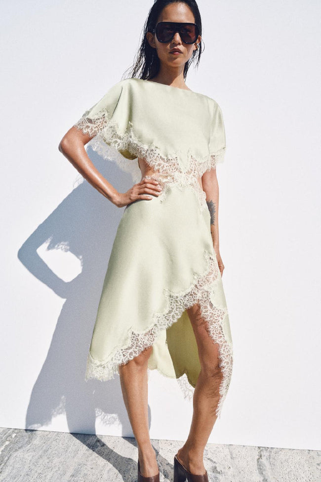 Sage Whisper Midi Dress Hover Image