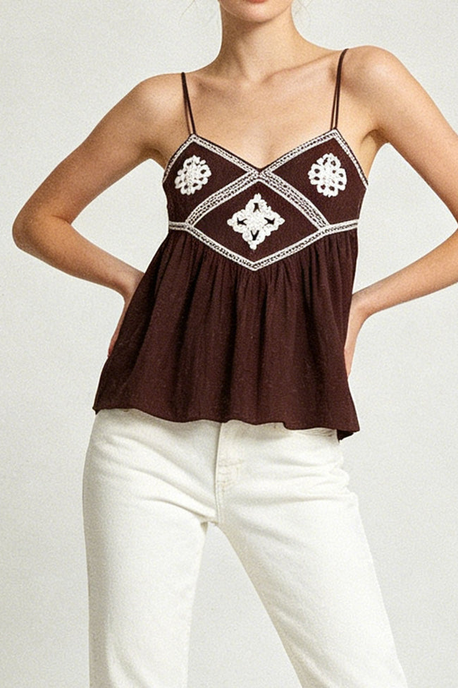 Boho Tassel Cami Top Main Image