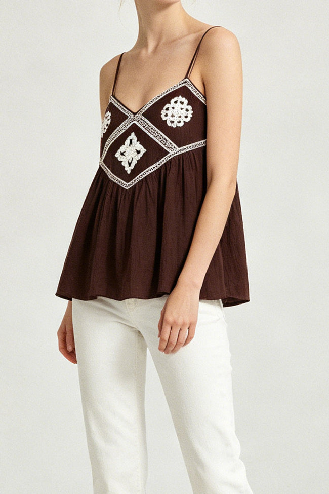 Boho Tassel Cami Top Hover Image