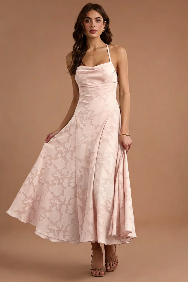 Blush Burnout Maxi Dress Hover Image