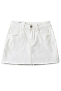White Denim Mini Skort