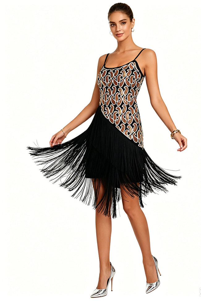 Gatsby Fringe Mini Dress Hover Image