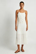 Petal Grace Midi Dress