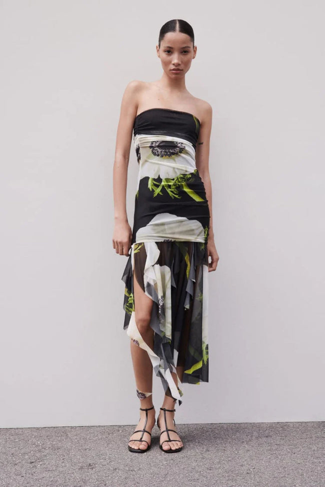 Floral Muse Midi Dress Hover Image