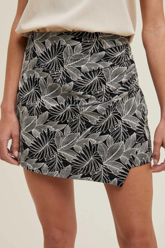 Leaf Embroidered Skort Hover Image
