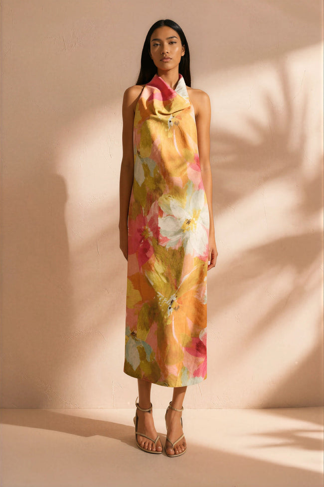Watercolor Muse Maxi Dress Hover Image