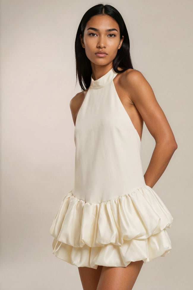 Pearl Whisper Mini Dress Hover Image
