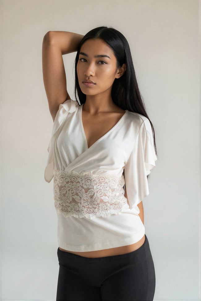 Ivory Romance Blouse Hover Image