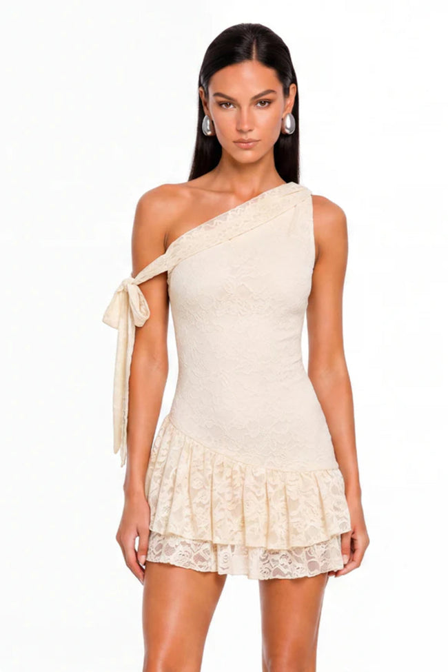Lace Whisper Mini Dress Hover Image