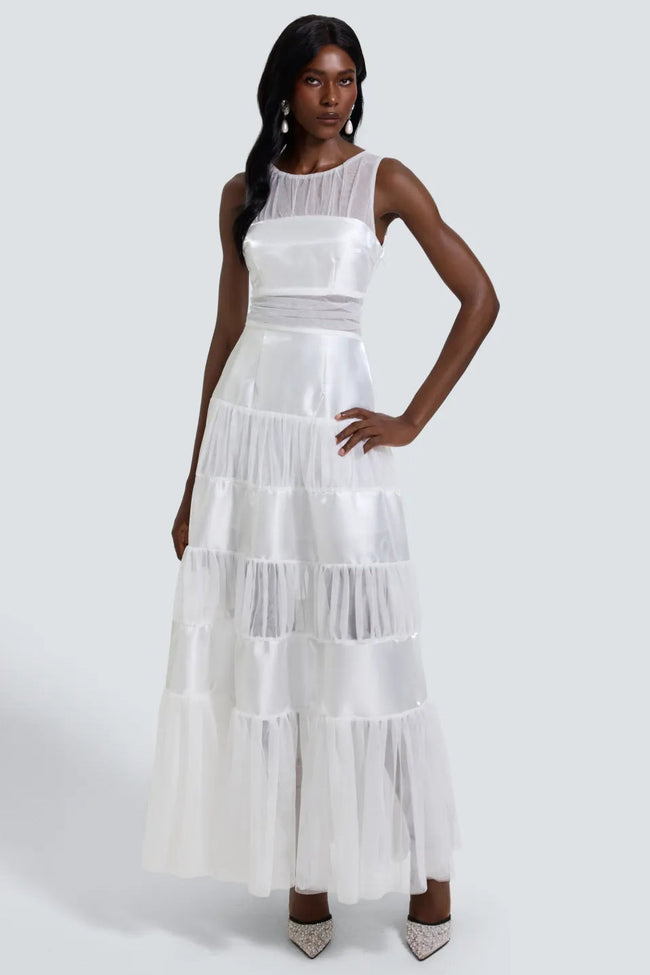 Ivory Cascade Gown Hover Image