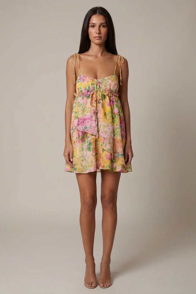 Butter Blossom Mini Dress Hover Image