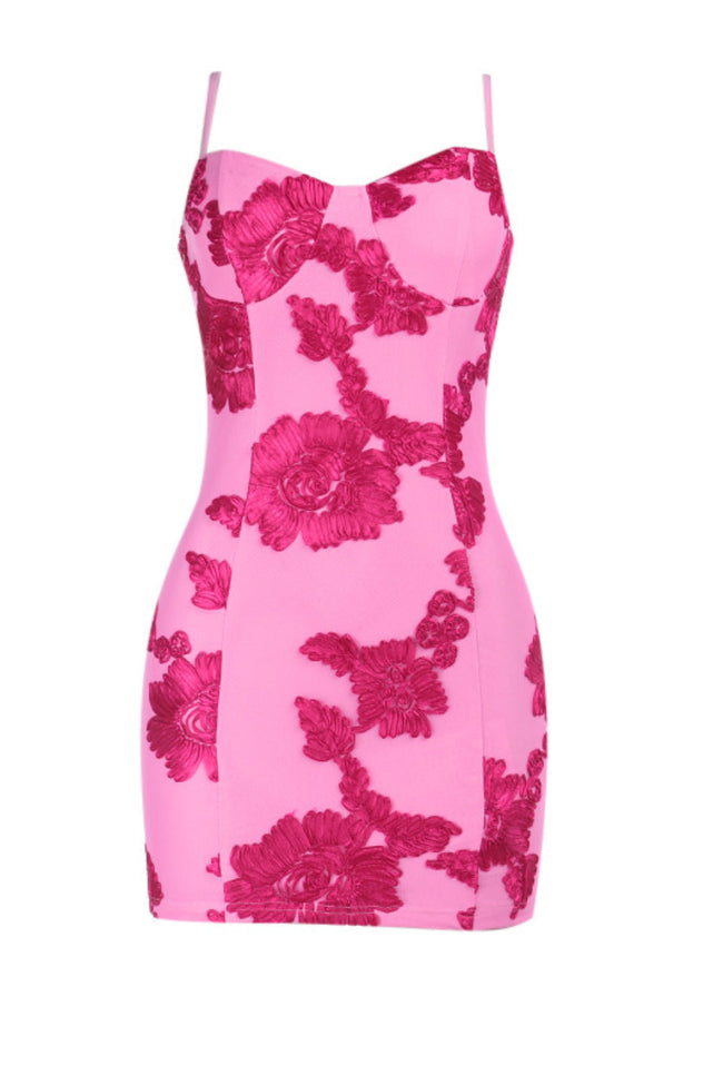 Rosé Petal Mini Dress Main Image