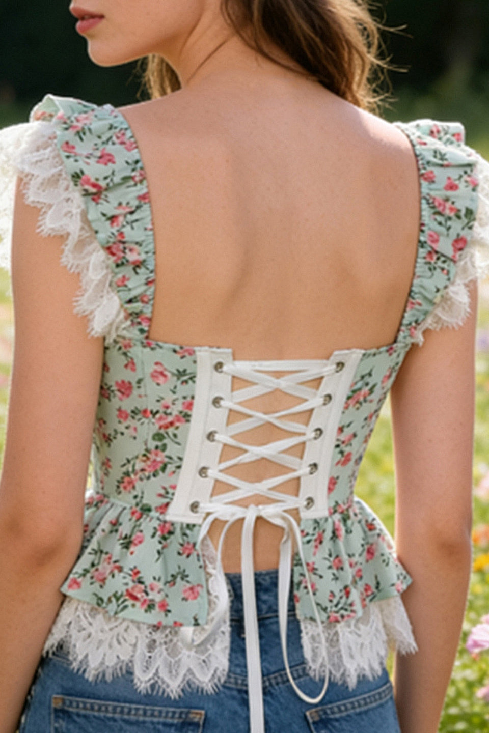 Mint Garden Corset